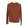 Aappio Crewneck Wool Poly Blend Sweater Brown