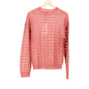 Elnar Pink Pointelle Lace Knit Jumper