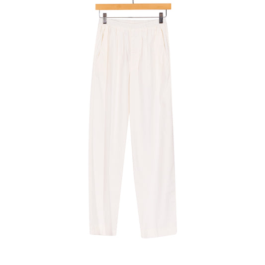 Alex Poplin Trouser White