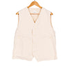 9oz Canvas Denim Work Vest Cotton Blend Off white