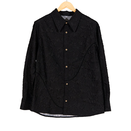 Bubble Flower Shirt Black