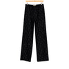 Flower Lace Track Pant Black