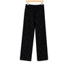 Flower Lace Track Pant Black