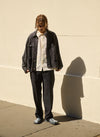 Utility Jacket Grey Black Dondi Jersey Exclusive Fabric