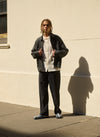 Utility Jacket Grey Black Dondi Jersey Exclusive Fabric
