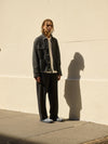 Utility Jacket Grey Black Dondi Jersey Exclusive Fabric