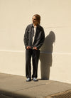 Utility Jacket Grey Black Dondi Jersey Exclusive Fabric