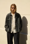 Utility Jacket Grey Black Dondi Jersey Exclusive Fabric