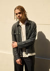 Utility Jacket Grey Black Dondi Jersey Exclusive Fabric