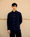 Sandell Cotton-Linen Overshirt Navy