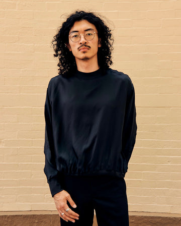 Nylon Pullover Black