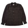Aabba Cotton Shirt Jacket Brown Bordeaux Check