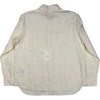 Ecru Linen Cotton Shirting Travail Overshirt