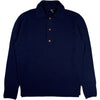 Aashton Knit Polo Wool Blend Navy