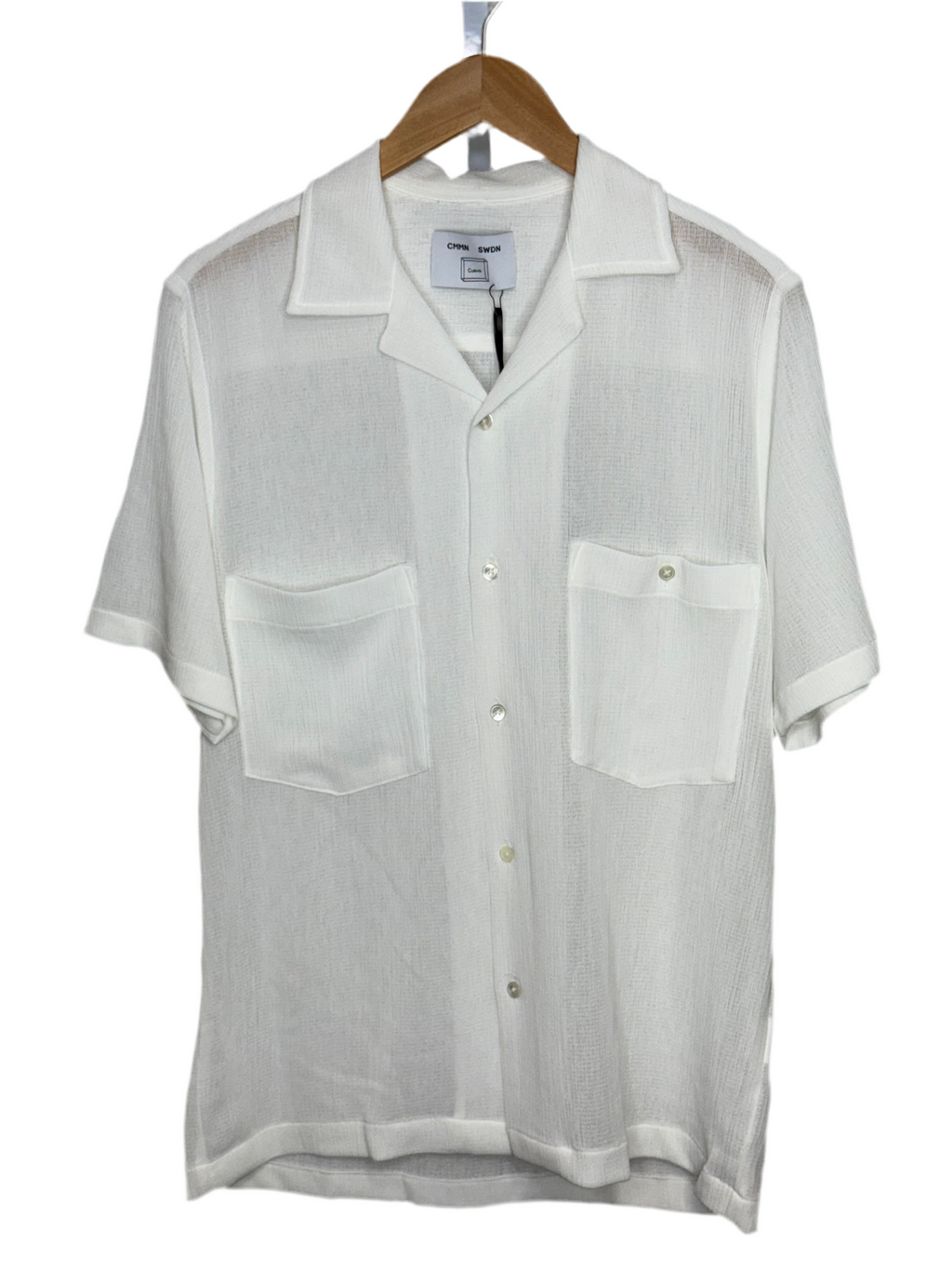 Dexter White Shirt Japanese Cloth – Cueva Dexter White Shirt Japanese Cloth – Cueva