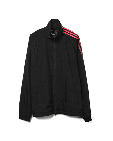 Gradient 3-Stripes Nylon Track Top Black