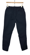 Tapered Pants Navy Cotton Hemp