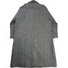 Takeshi Coat Black White Wool Herringbone