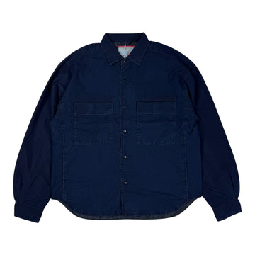 NANAMICA x AKOG Insulation Shirt Indigo Cotton Blend