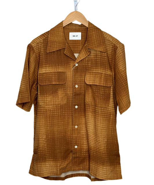 Daniel Short Sleeve Shirt Brown Print