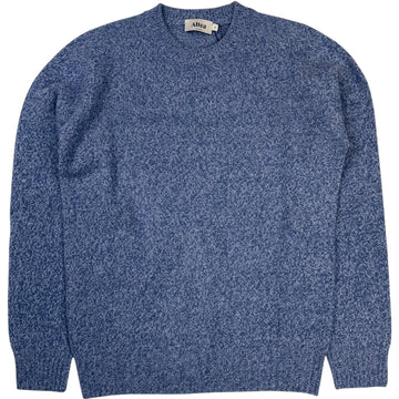 Crewneck Wool Cashmere Blend Light Blue