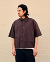 Sanko Shirt Paper Poplin Cocoa