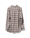 Chisholm Shirt Viscose Ivory Espresso Check