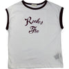 Rocker Foo Ringer Tee White Bordeaux