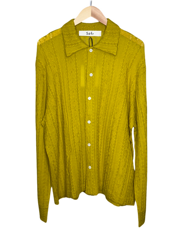 Riku Shirt Saffron Merino