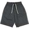 Indigo Hickory Stripe Denim Pleated Track Short