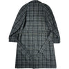 Grandad Coat Harris Tweed Grey Windowpane Check