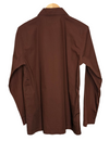 Bakers Overshirt Organic Fine Poplin Rich Brown