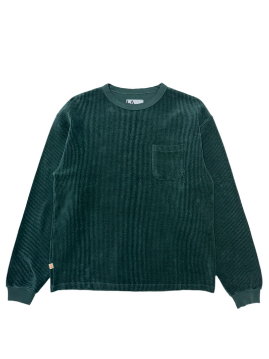 Duarte Long Sleeve T-Shirt Ribbed Dark Green