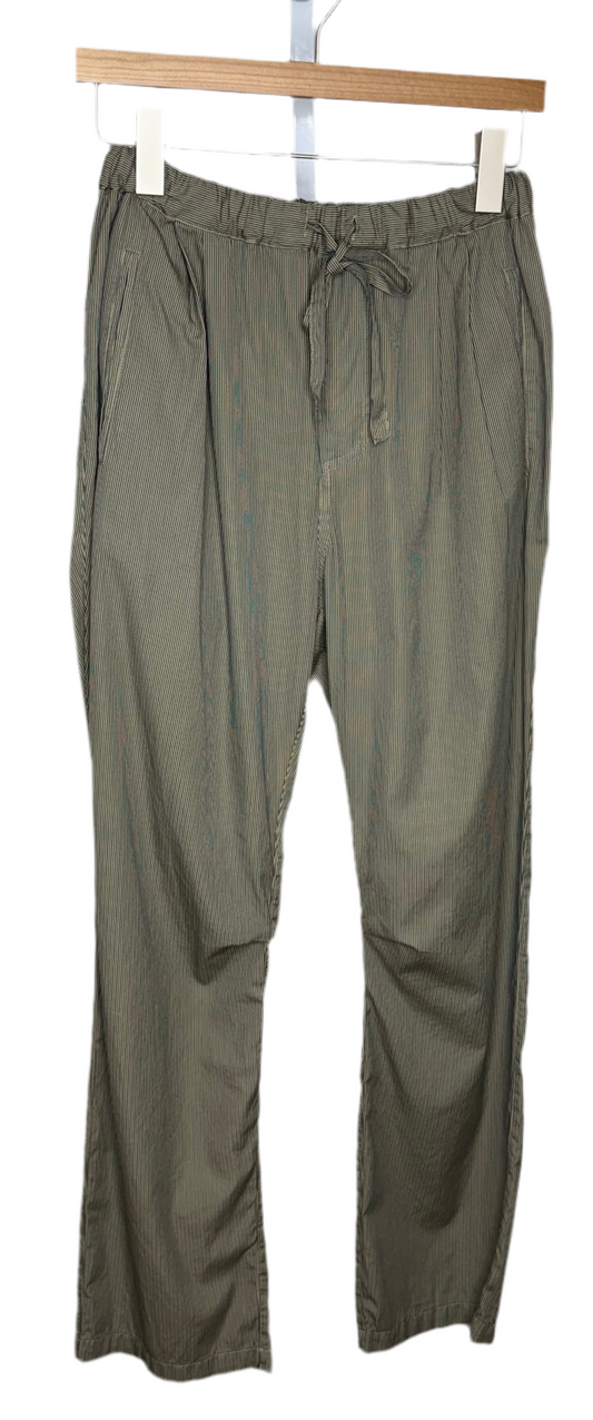 Keywest Cotton Pant Green Stripe