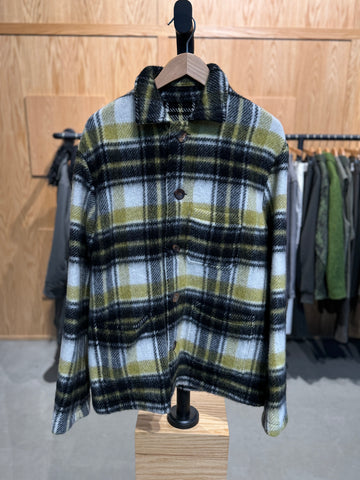 AAsti Yellow Black Check Single Breasted Jacket Patch