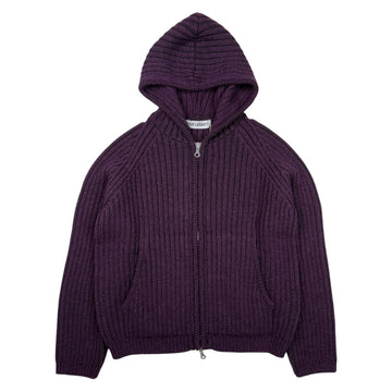 Level Hood Night Violet Stipe Isles Wool