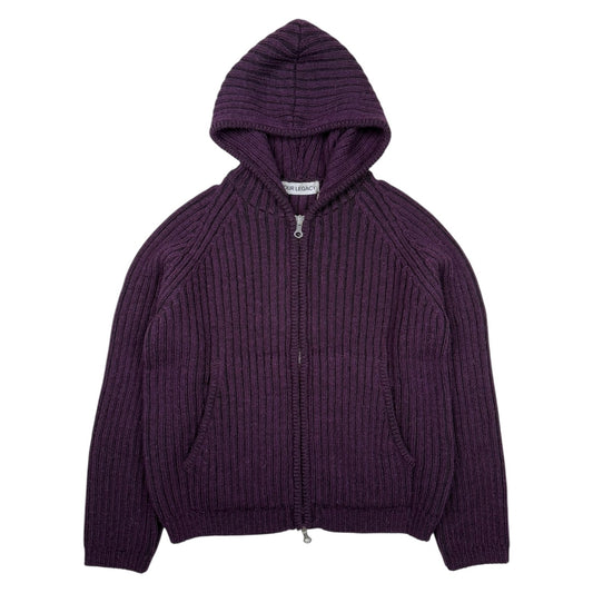 Level Hood Night Violet Stipe Isles Wool