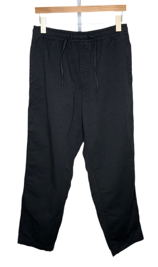 Alva Skate Trouser Italian Jacquard Weave Cotton Black