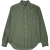Green Corduroy Button Front Shirt