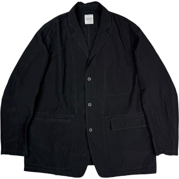 Wool Yarn Dyed Coverall Jacket Navy