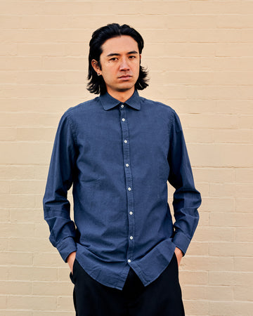 Canary Cotton Button Front Shirt Lagoon