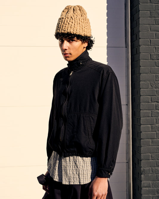 Wool Gabardine Windy Bay Jacket Brown