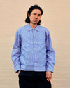 Reed Overshirt Aqua Stripe