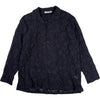 Ario Wool Shirt Navy Black