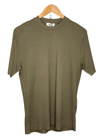Cecil T-Shirt Cotton Pique Army