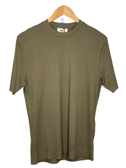 Cecil T-Shirt Cotton Pique Army