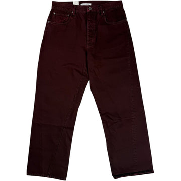 Wide Twist Dark Wine Dyed