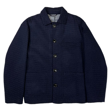 Aasti Three Pocket Navy Boucle Jacket