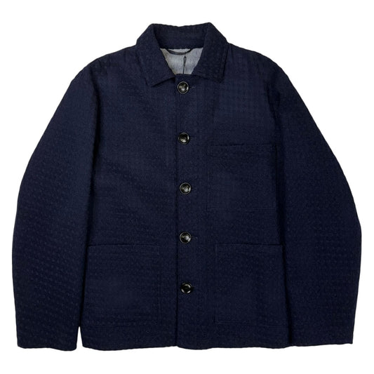 Aasti Three Pocket Navy Boucle Jacket