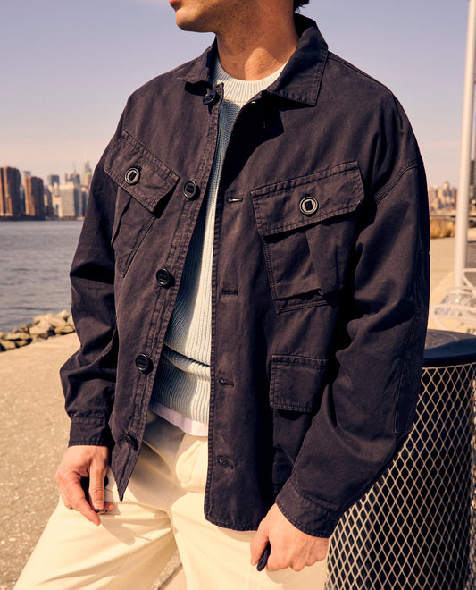 Jungle Fatigue Jacket Black Cotton BM12